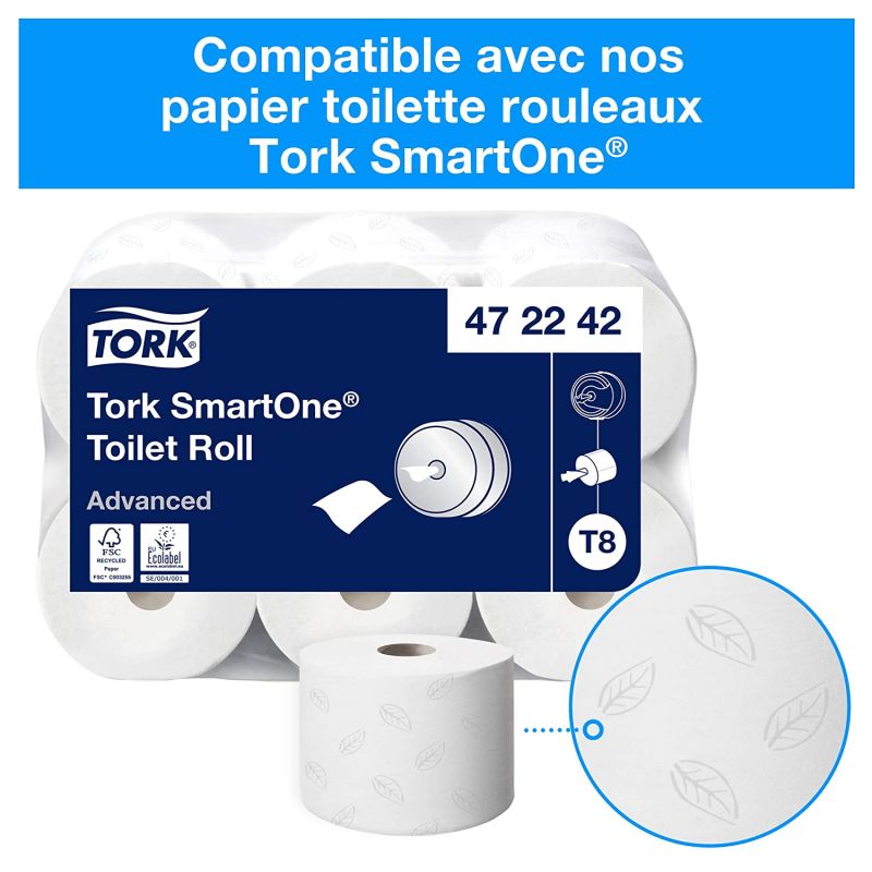Distributeur de rouleau pour sanitaire  Tork Distributeur de Papier  Toilette Rouleau Traditionnel - SCA HYGIENE PRODUCTS - TORK