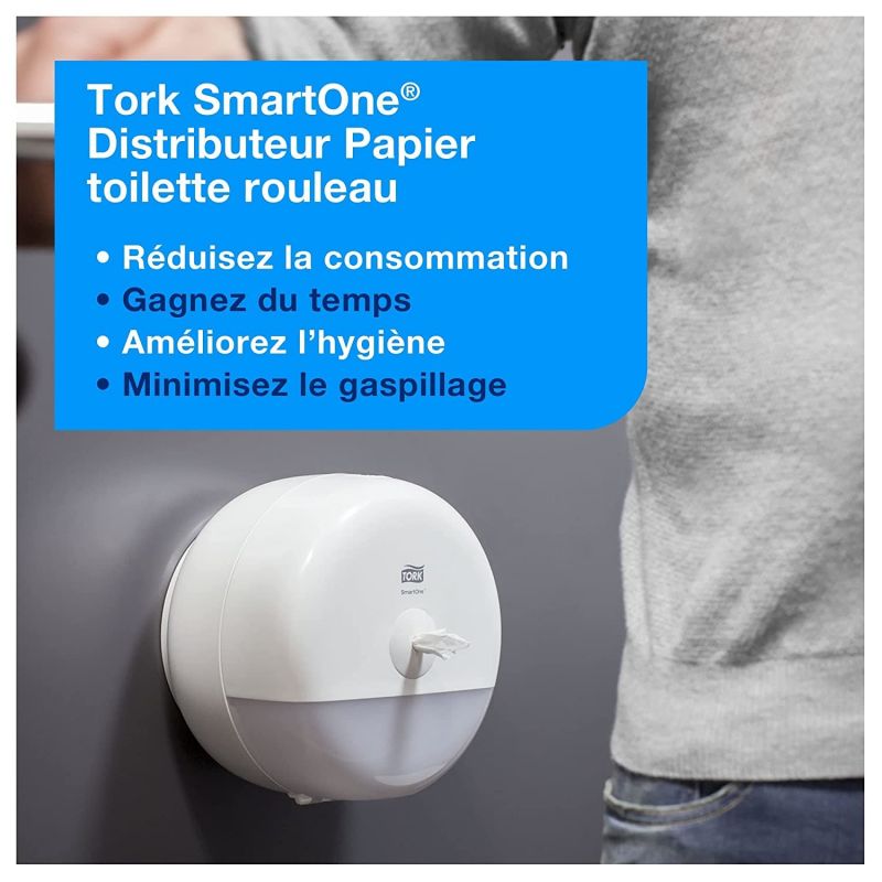 Lot De 6 Rouleaux De Papier Toilette Smartone Tork