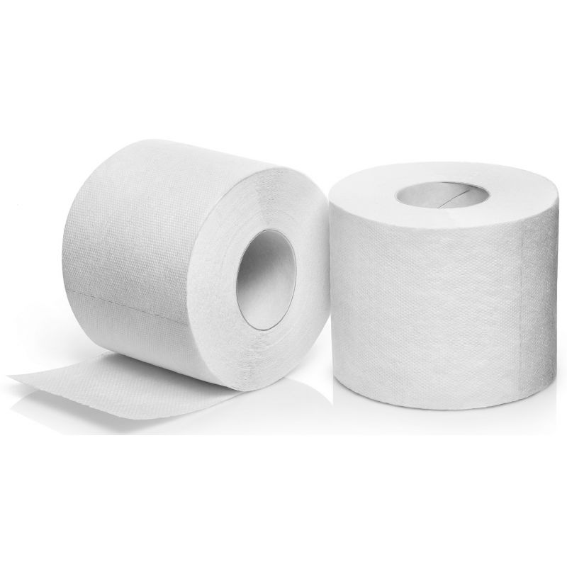 RENOVA Papier toilette Plat Carré en feuille 2 plis - Paquet de 4