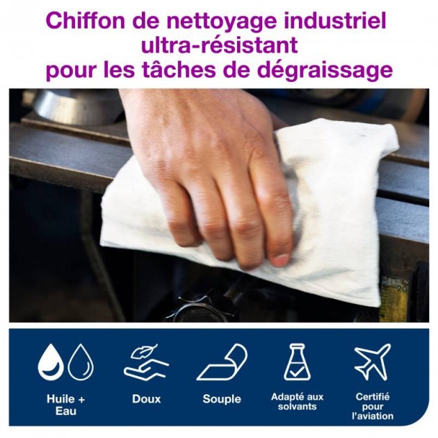 Chiffon de nettoyage non pelucheux, TORK® - Materiel pour Laboratoire