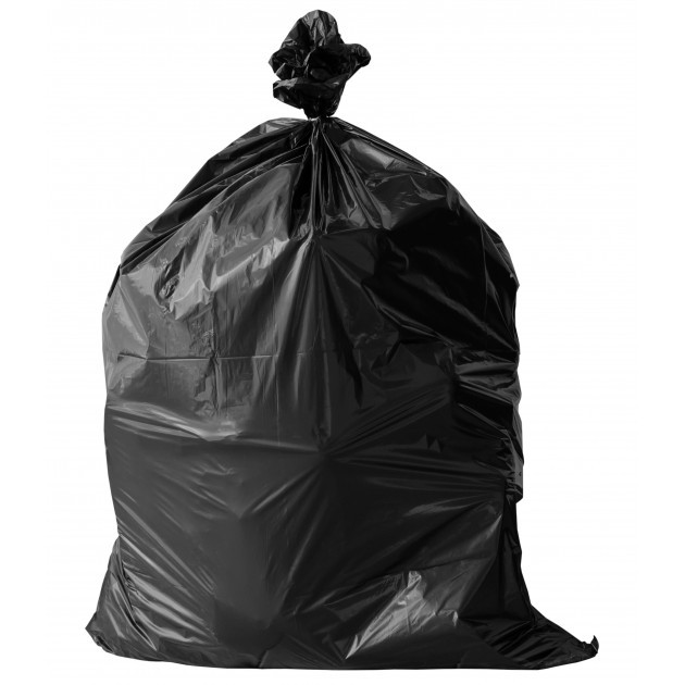 Sac poubelle noir : 90 x 110 cm - SPT - BD - 55 µ - 10 sacs