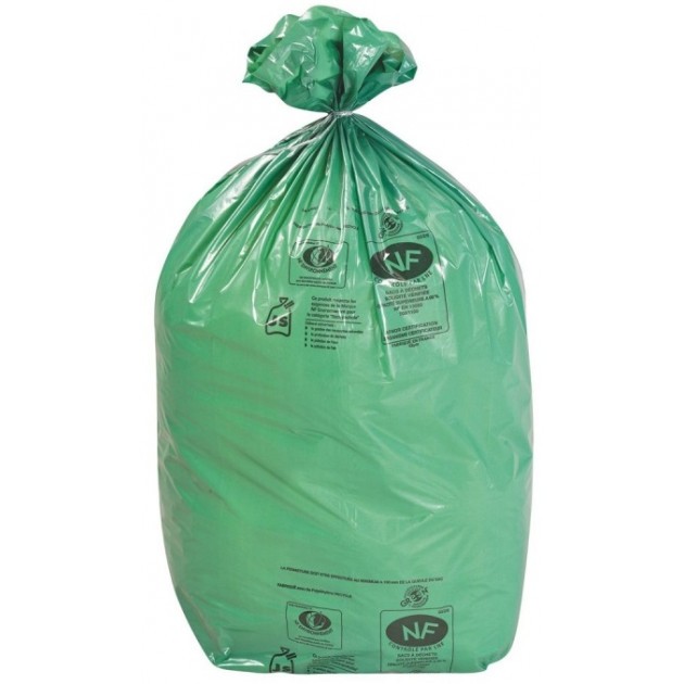 Sacs poubelle déchets lourds Tradition qualité épaisse gris 100 L