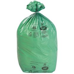 bioMat Sacs poubelle compostables et biodégradable, 40-60l (20 pcs. de sacs  à ordures) : : Bricolage