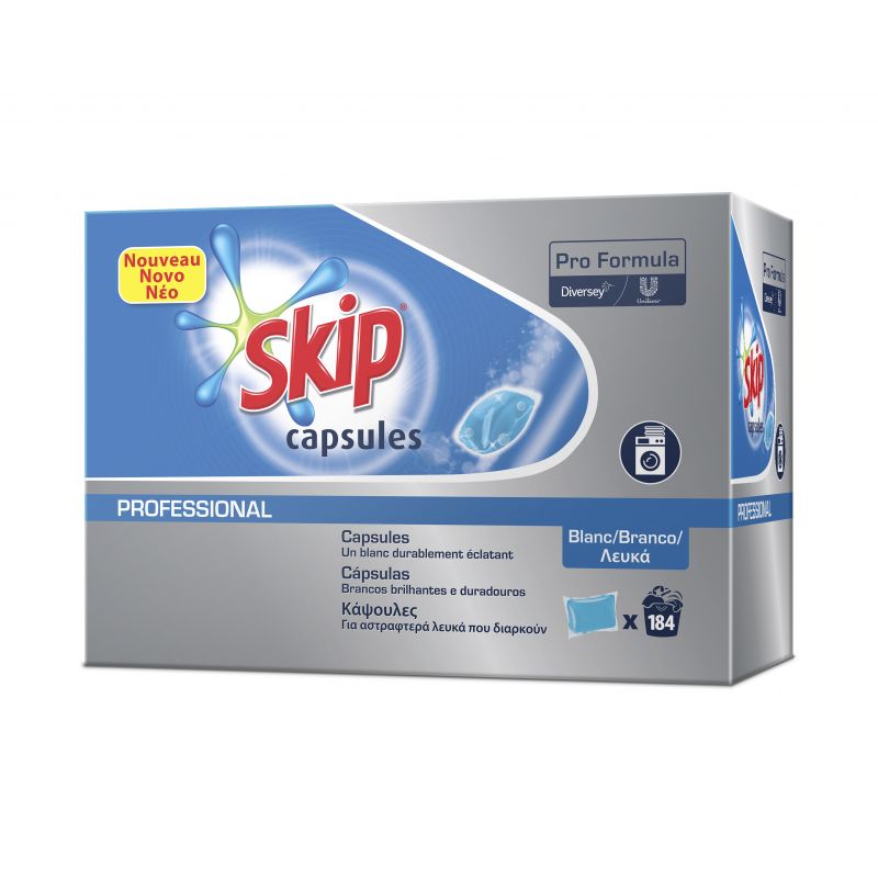 Skip Lessive Liquide en Tablettes / Capsules 3 en 1 Active Clean