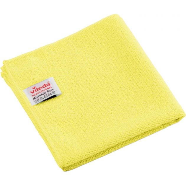 Lavette microfibre Micro Tuff base Jaune - lot de 5 