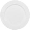 Assiette ronde réutilisable blanche PP x10