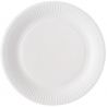 Assiette jetable blanche carton biodégradable x100