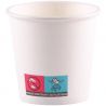 Gobelet carton blanc chaud froid x100