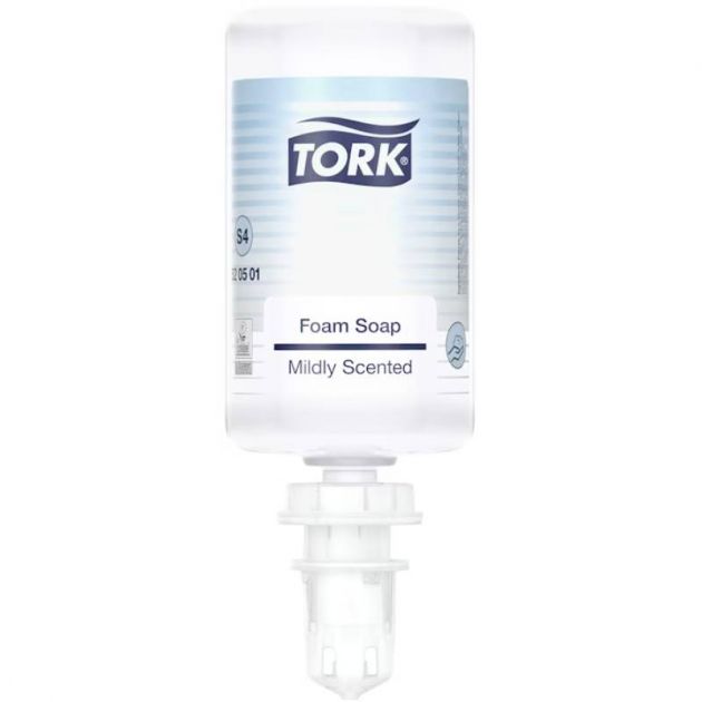 6 recharges savon mousse doux 1 L Tork S4