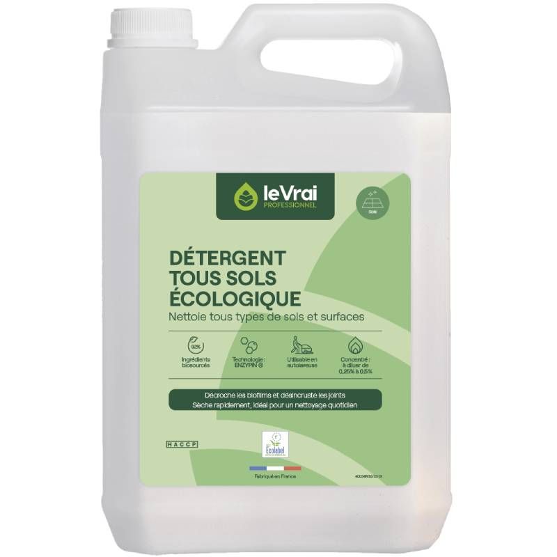 Détergent multi-surfaces Ecolabel Enzypin - bidon de 5 L