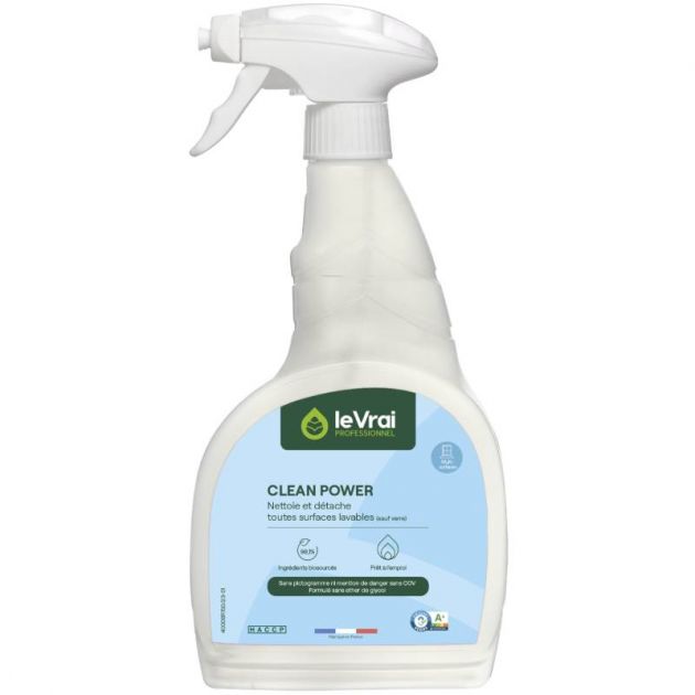 Détachant ultra puissant multi-usages Clean Power Le Vrai 750 ml