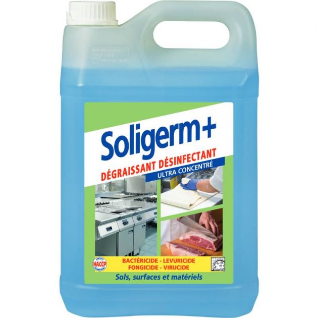 Dégraissant désinfectant Soligerm + bidon de 5 L