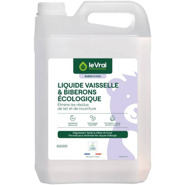 Liquide vaisselle & biberons écologique 5 L