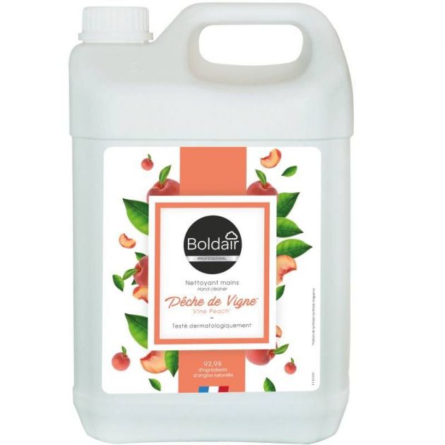 Savon mains parfum pêche bidon de 5 L Boldair