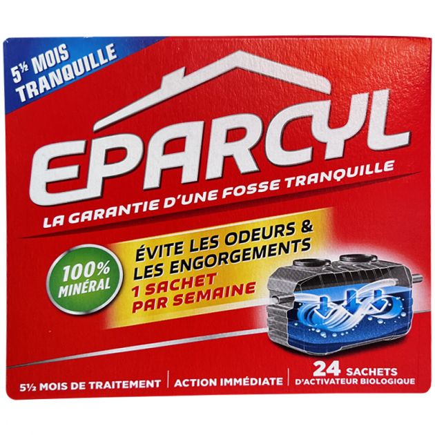 Entretien des fosses septiques activateur écologique EPARCYL 24 sachets