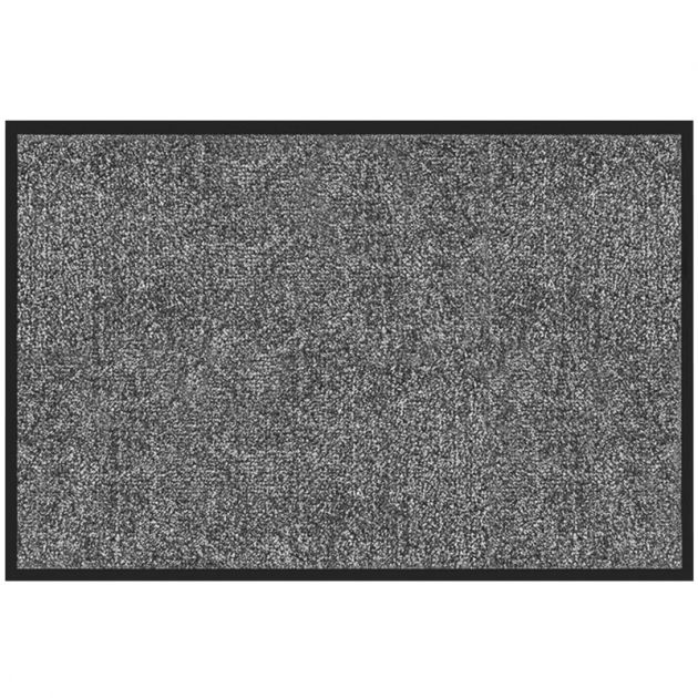 Tapis d'accueil grand trafic anti-poussières 100 x 150 cm gris