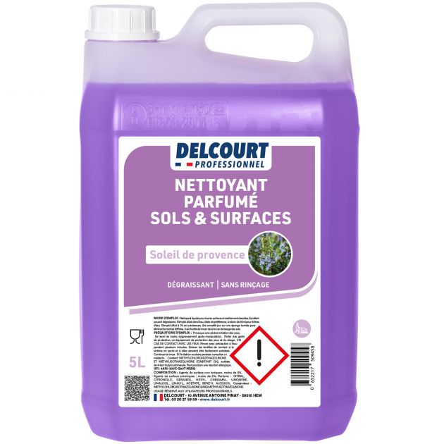 Nettoyant dégraissant sol parfumé bidon de 5 L Delcourt soleil de provence