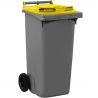 Conteneur 120 litres 2 roues jaune