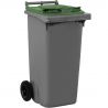 Conteneur 120 litres 2 roues vert