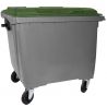 Conteneur poubelle 660 litres 4 roues vert