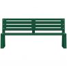 Banc urbain vert en métal à fixer Ballade