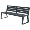 Banc public en métal à fixer Ballade