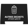 Plaque signalétique pour borne de tri sélectif Alitri autres déchets