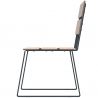 Banc public bois clair et acier Ballade Extreme gris anthracite