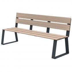 banc public design effet chene clair fabriqué en France