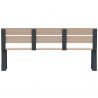 Banc public effet bois chêne clair et acier gris anthracite Rossignol Ballade Extreme