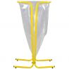 Support sur pied de sac poubelle fixeacier blanc 110 LRossignol jaune