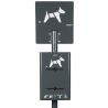 Distributeur hygiène canine double rouleaux sur pied Rossignol