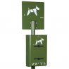 Distributeur hygiène canine double rouleaux sur pied Rossignol