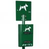 Distributeur hygiène canine double rouleaux sur pied Rossignol