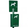 Distributeur hygiène canine double rouleaux sur pied Rossignol