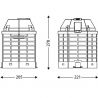 Filtre HEPA purificateur d'air JVD Shield - dimensions