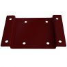 Fixation murale pour support sac poubelle 80L - 110L rouge