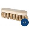 Brosse violon chiendent 18 cm - lot de 2 avec tampon