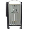 Poubelle exterieur tri selectif avec cendrier Arkea 2 x 60L recycle