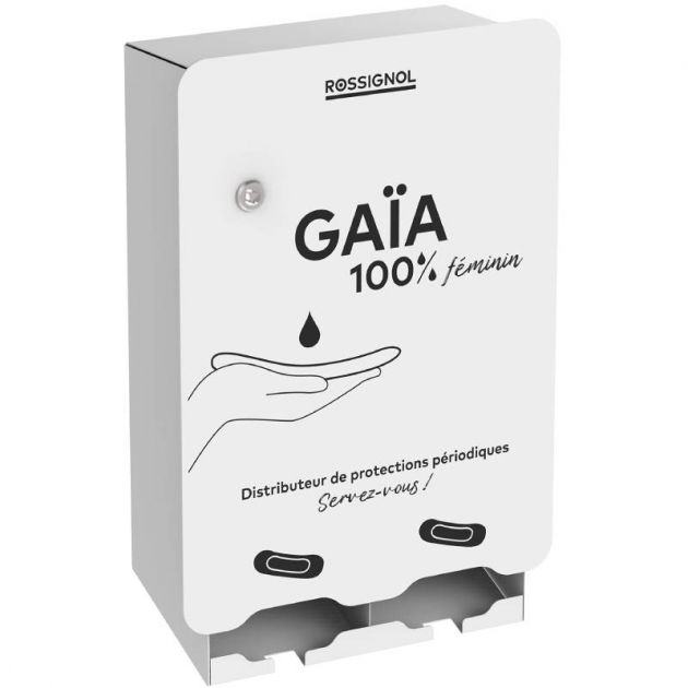 Distributeur protections periodiques gaia 2 compartiments