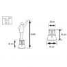 Marchepied roulant 2 marches en plastique dimensions