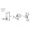 Marchepied pliable antidérapant aluminium 2 marches dimensions