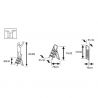 Marchepied pliable sécurisé avec plateforme plastique 3 marches dimensions