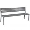 Banc public en acier gris 180 cm