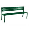 Banc public en métal vert 8 places design