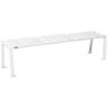 Banquette eco-resp silaos lames acier lg 1800mm blanc