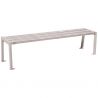 Banquette eco-resp silaos lames acier lg 1800mm gris