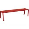 Banquette eco-resp silaos lames acier lg 1800mm bordeaux