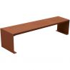 Banquette kub.Acier long 1800 mm aspect corten