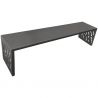 Banquette venise tout acier lg 1800 mm gris procity